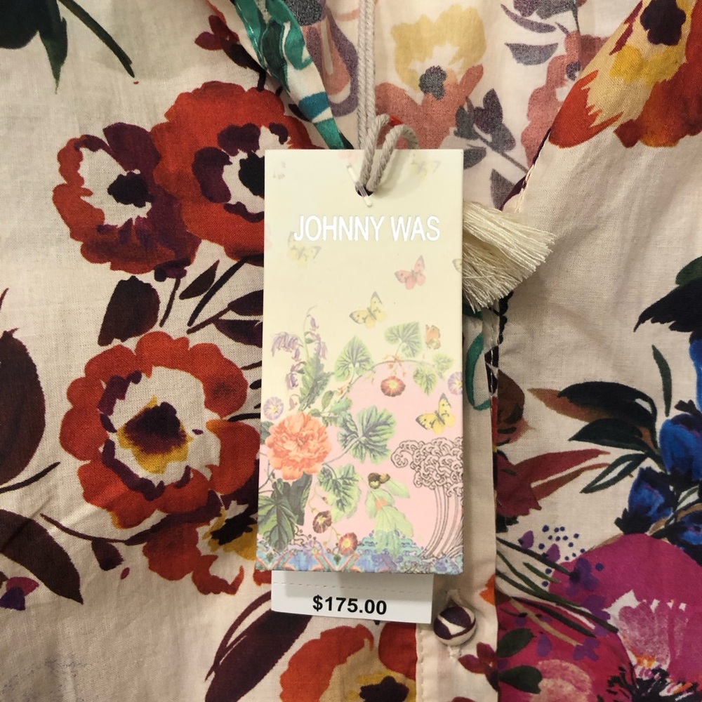 Johnny Was Multicolor Floral Blouse - Picture 3 of 5